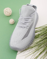 Чоловічі сірі кросівки з текстилю