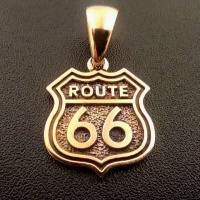 ​Кулон «ROUTE 66 (Траса 66)» (бронза)