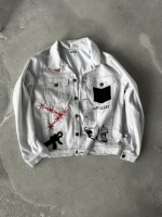 Джинсова куртка біла  | 4-033