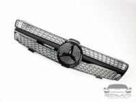 Тюнинг Решетка радиатора Mercedes CLS-Class C219 2004-2008год (Diamond Full Black)