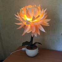 Світильник-нічник «Помаранчевий лотос»
