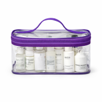 Прозрачная косметичка из плотного силикона L ORGANIZE (фиолетовый)