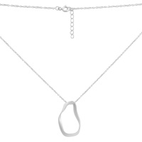 Серебряное колье CatalogSilver с без камней, вес изделия 4,01 гр (2191919) 450500 размер