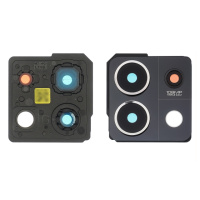 Стекло камеры для Xiaomi Redmi Note 13 (5G) с чёрной рамкой