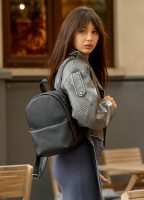 Жіночий рюкзак високої якості українського виробництваТОП, чорний