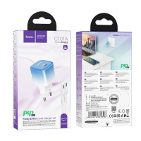 Мережевий Зарядний Пристрій Hoco C101A PD20W Type-C to Type-C