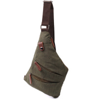 Удобная сумка через плечо для мужчин из текстиля Vintage 22197 Оливковый