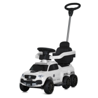 Дитяча каталка-толокар M 5900EBLR, електромобіль з пультом управління 3в1, біла.