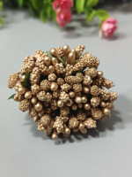 Тычинка «незабудка»/ золото/ цена за букет 12 веточек