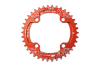 Зірка-неспадайка до шатуна NW AL 34T кругла BCD 104 SNAIL (червоний)