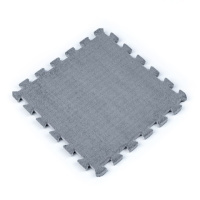 Підлога-пазл плюшевий 30х30х1см Світло-сірий (D) SW-00002080