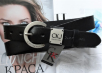 Женский кожаный ремень Calvin Klein Black