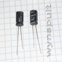 100V 10mF 0611 105°C EHR 2000 годин 6,3x11mm EHR100M2AB-Hitano 10uF 10µF 100V конденсатор електролітичний