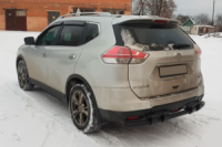 Задняя защита NSXT.13.6.B1-08 Черный (2 шт., нержавейка) для Nissan X-trail T32/Rogue 2014-2021 гг