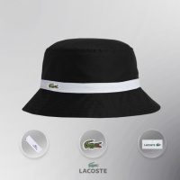 Панама Lacoste (Черно-белая)