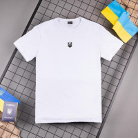 Футболка Pobedov Peremoga BATAL - Герб чорна вишивка Білий