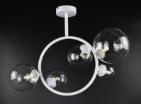 Люстра потолочная на 5 лампочек 26495 Белый 51х24х52 см.