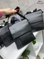 АКЦІЯ! Два відділення - стильна, чоловіча сумка з додатковими кишенями - 21х23 см (1804-2)