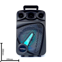 Портативная колонка Kimiso QS-823 Bluetooth, с микрофоном для караоке, FM радио, MP3, пультом