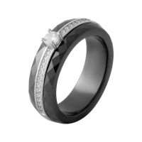 Серебряное кольцо CatalogSilver с керамикой, вес изделия 7,57 гр (2070030) 19 размер