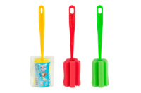 Губка для мытья бутылок на пластиковой ручке -240мм (124579)