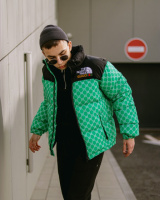 Куртка TNF-Gucci  зеленая