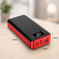 Powerbank 30000 mAh з LED дисплеєм. Портативне зарядне пристрій JS-177. (KL112)