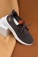 Кроссовки мужские текстиль, цвет темно-серый, 243RF68-1
