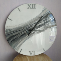 Годинник настінний з епоксидної смоли ручної роботи 50 см