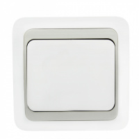 Выключатель Wega одинарный серый