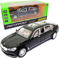 Машина металлическая Автопром 7695 BMW 760  черный (9695)