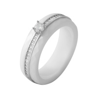 Серебряное кольцо CatalogSilver с керамикой, вес изделия 6,19 гр (2070061) 18.5 размер