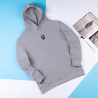 Худі Pobedov 001 - Герб 4 см наклейка чорна Сталевий