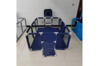 Дитячий манеж (KP-82) (ігровий 180х120см, сухий басейн з баскетб. кільцем та воротами, сірий)