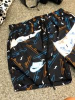 Чорні чоловічі пляжні шорти | 13-186