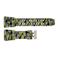 Ремінець для годинника Skmei 1818CMGN Green Camo каучуковий камуфляжний, довжина 26.5 см