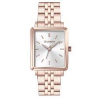Жіночий годинник Guardo 012803-4 у кольорі Rose Gold з прямокутним корпусом