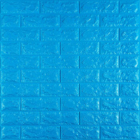 3D панель самоклеющаяся кирпич Синий 700x770x7мм (003-7) SW-00000060