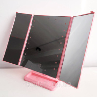 Потрійне дзеркало для макіяжу із підсвічуванням, Дзеркало для нанесення макіяжу, Дзеркало для макіяжу розкладне
