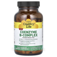 Комплекс вітамінів групи В, Coenzyme B-Complex, Country Life, 120 вегетаріанських капсул