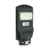 Уличный фонарь Vargo с солнечной батареей на столб 1VPP, 1 режим, корпус- прочный пластик, 40W, 6500K, 5400Lm, ip66, встроенный аккум, Black, Box