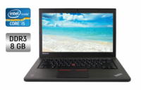 Ультрабук Lenovo ThinkPad T450 / 14« (1600x900) TN / Intel Core i5-5300U (2 (4) ядра по 2.3 - 2.9 GHz) / 8 GB DDR3 / 128 GB SSD / Intel HD Graphics