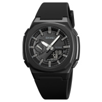Чоловічий годинник Skmei 2091BKGYBK Black-Grey-Black тактичний з комбінованим циферблатом