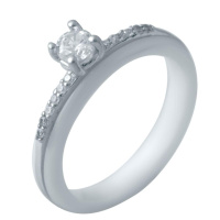 Срібне кільце SilverBreeze з керамікою (2032571) 16.5 розмір