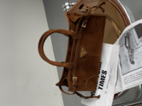 Сумка Prada Medium Suede Tote Bag карамель