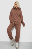 Спортивний костюм жіночий на флісі, колір мокко, 247R2011K