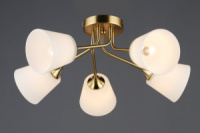 Потолочная Люстра SVLIGHT на 5 лампочек 6628/5 бронза