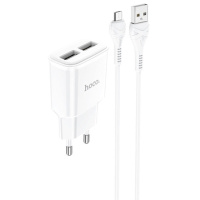 Зарядний пристрій HOCO C88A (2USB/2.4A) + MicroUSB - купити в SmartEra.ua