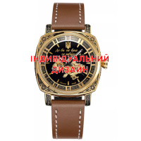 Жіночий механічний годинник Awarder 021 Gold-Brown Lady з автопідзаводом та золотистим корпусом