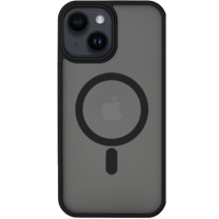 TPU+PC чохол для Apple iPhone 14 (6.1«») - Metal Buttons with MagSafe Чорний - купити в SmartEra.ua